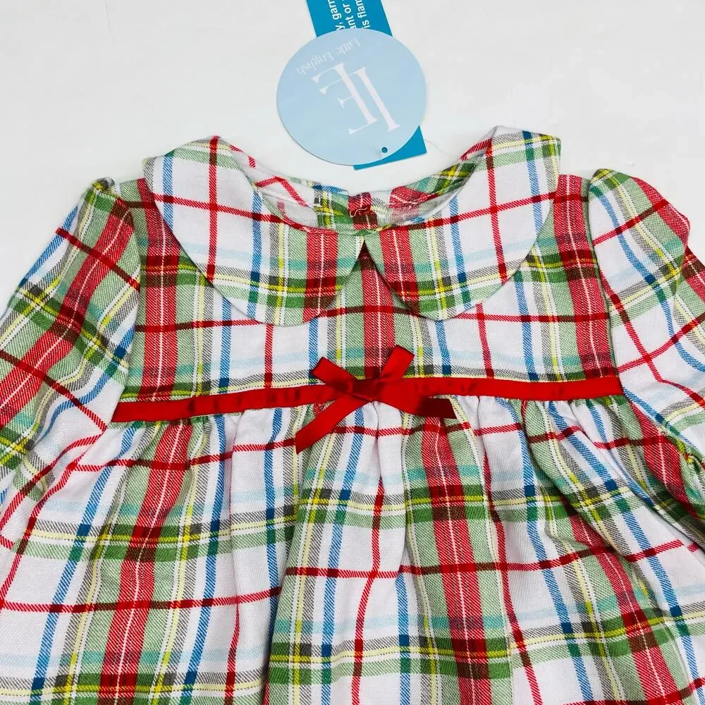 NWT Little English 3T Holiday Plaid Classic Pajama Gown